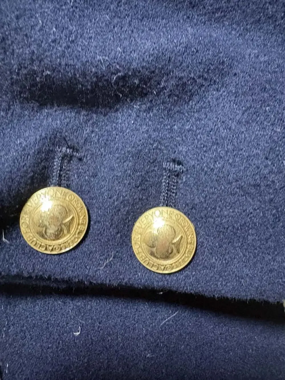 Rowing Blazers x Target Youth Navy Blue Blazer with White Piping Gold Buttons